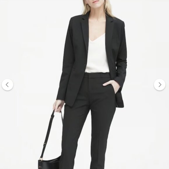 Banana Republic Long and Lean Black Blazer SIZE 6 - Picture 3 of 5